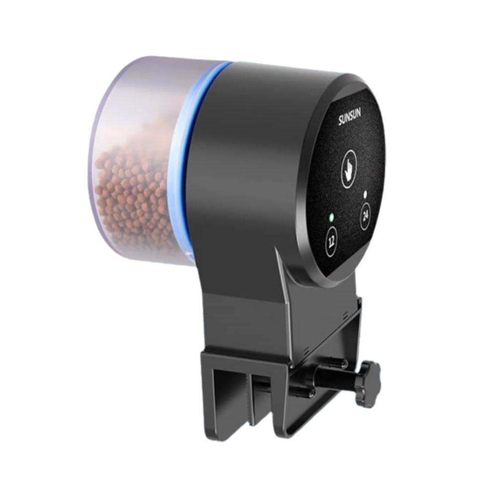 Feeder Automatic Fish Tank Feeding Adjustable Koi Goldfish Feed Fish Distribution Intelligent Timing Feeder Aquarium Rotati R8U8