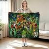 ben 10 Print Flannel Blanket High Quality Warm Comfortable Cover for All Seasons Perfect for Gifts Home Decor