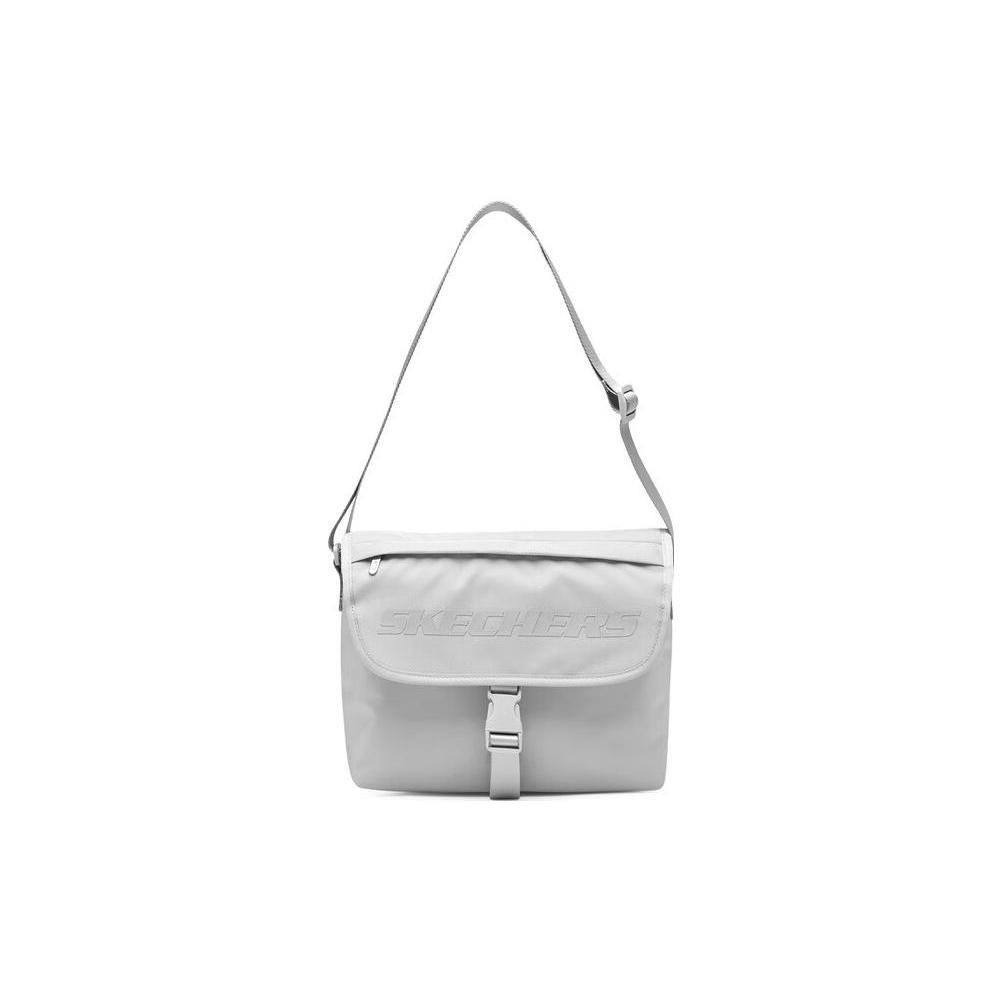 New Skechers Fabric Messenger Bag, Shoulder Bag, Crossbody Bag Regular Unisex Lunar Gray L123U049-00MV