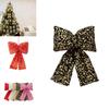 Christmas Scene Decor Sequins Bow Pendants For Tree Ornaments And Holiday Setup