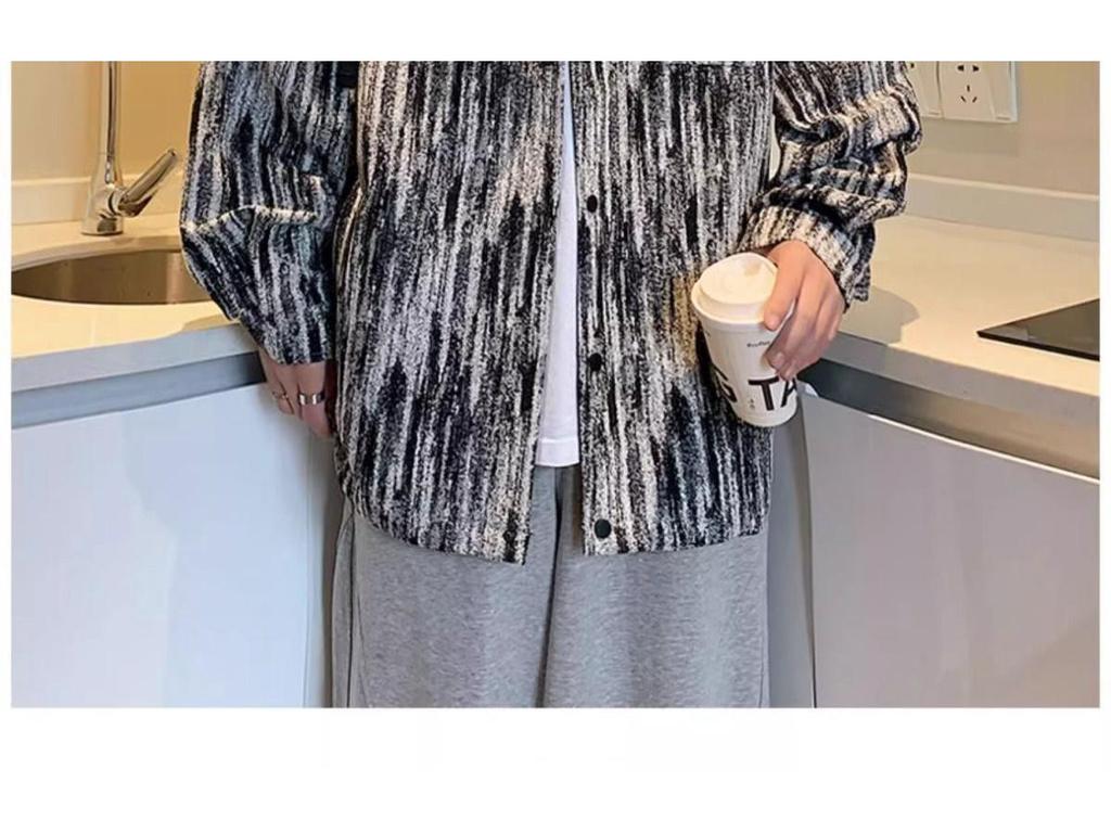 Men's Trendy Hong Kong-Style French Chic Jacket for Spring/Autumn - Casual, Loose-Fit Niche Design