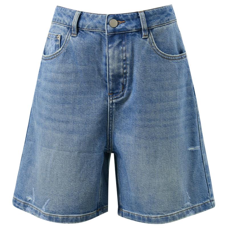 

Sancai 2026 Summer Retro Straight Mid-Rise Jeans L
