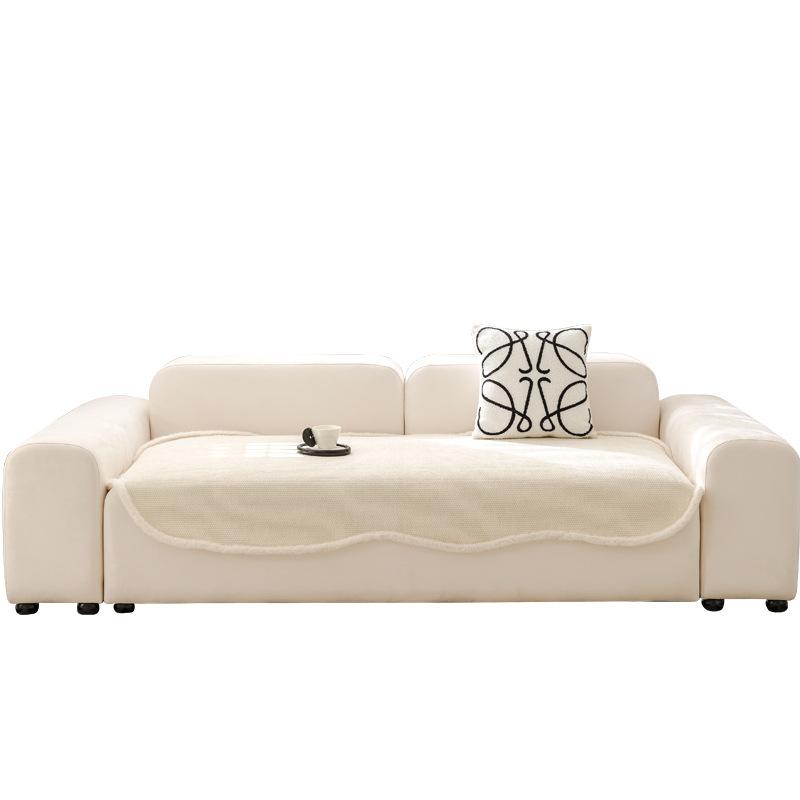 Special-Shaped Sofa Cushion Autumn and Winter Thickening Chenille Irregular High-Grade Plush Sofa Cover Towel