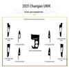 Black Warrior Car Sticker for 21-24 Chang'an UNI-K Interior Modification