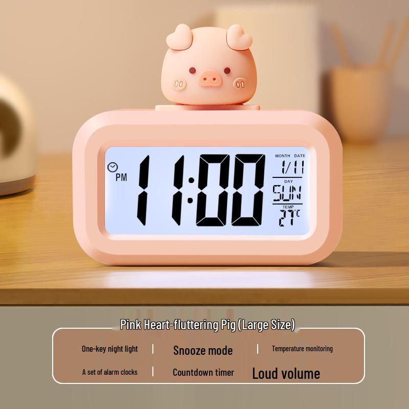 Mini Portable Alarm Clock for Students with Countdown Timer