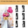 Adaptateur rapide CO2 pratique pour machine à eau gazeuse pour DUO/ART/GAIA, Adaptateur de bouteilles CO2 pour bouteille de soda avec filetage TR21-4