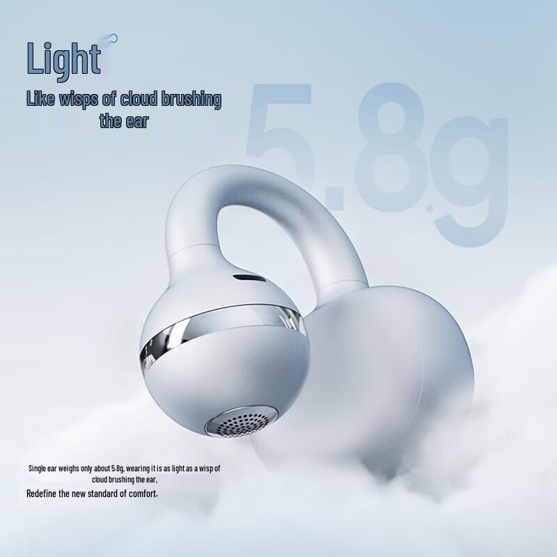 Edifier Yueying Clip-On Open-Ear Bluetooth Earbuds with Makeup Mirror