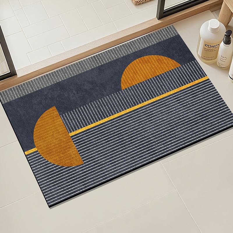 1 Rectangular Machine Washable Diatomaceous Earth Material Bathroom Mat, Floor Mat, Living Room Absorbent Floor Mat