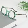 Personalized High-definition Women's Presbyopia Eyeglasses Fashionable Polygonal Frame Reading Glasses Anti Blue Light Eyewear