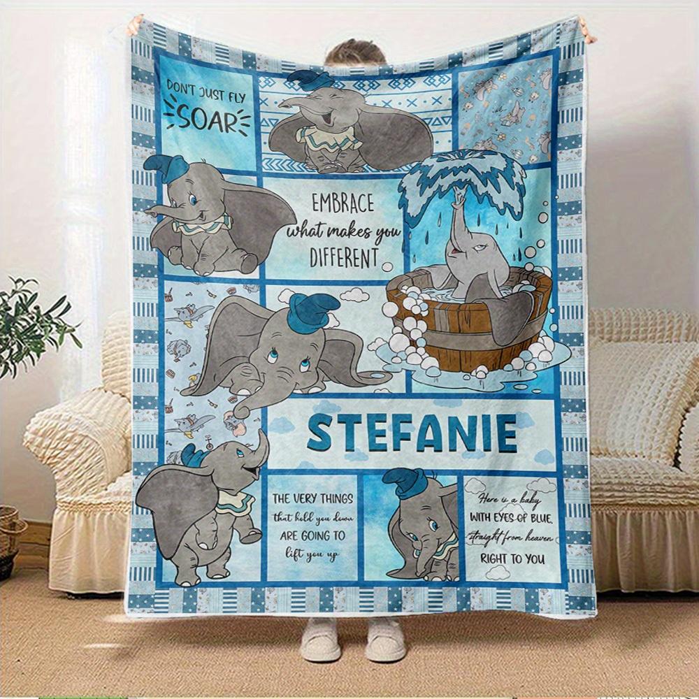 1pc Piece Flannel Stitch and Angel Pink Quilt Cover Bedding Set, Throw Blanket Sofa Cover, Gift Home Decor for Bedroom, Living Room or Bedroom.