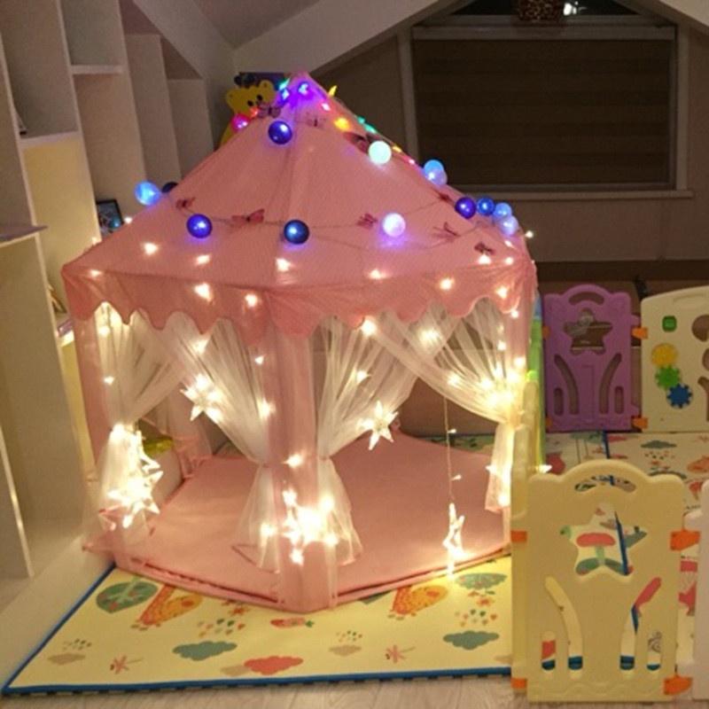 Tragbares faltbares Prinzessinnenschloss Zelt Kinder Kinder Lustiges Spiel Feenhaus