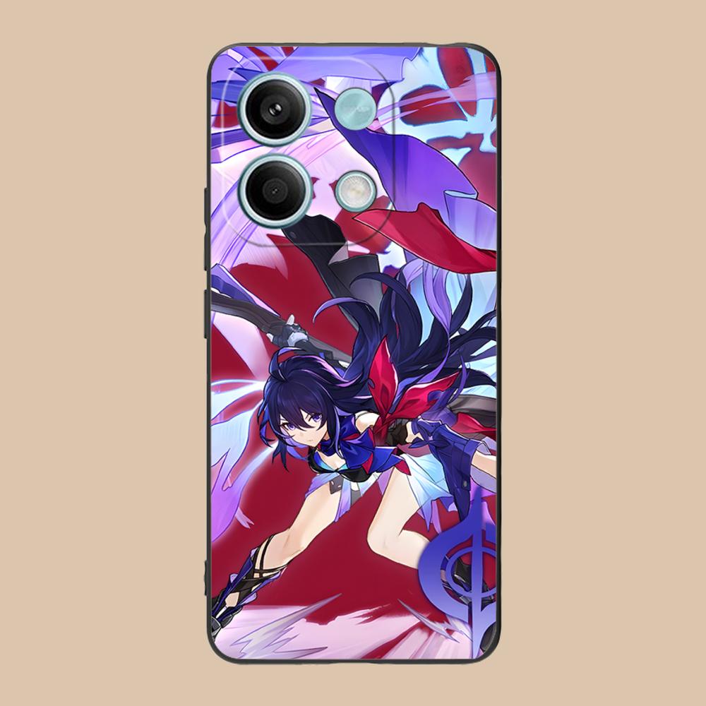 HSR Seele Matte TPU Mobile Phone Case for Xiaomi 15 14 13 12 Mi 11 T Ultra Lite Pro S X 5G Colorful Printing Cover