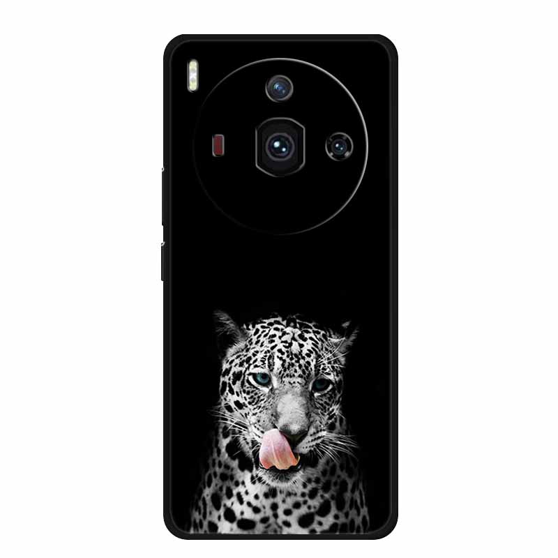 For Iphon 14 Luxury Phone Case Apple Iphone14 Pro Pro Max Plus Black TPU Soft Cover Silicone Shield Animal Lions Tiger Bunper
