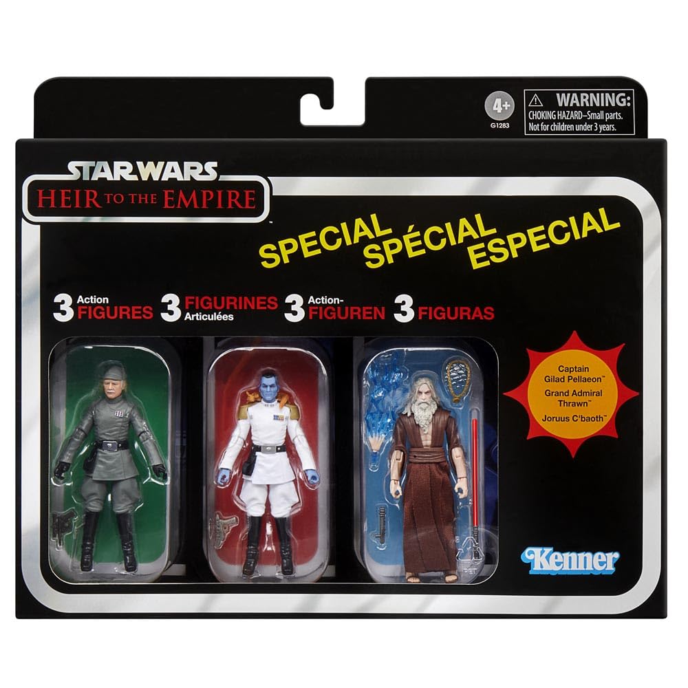 

Hasbro Star Wars Vintage Collection Captain Gilad Pellaeon, Grand Admiral Thrawn, and Jorus C baoth, Star Wars 9.5 cm Action Figure G1283, Authentic