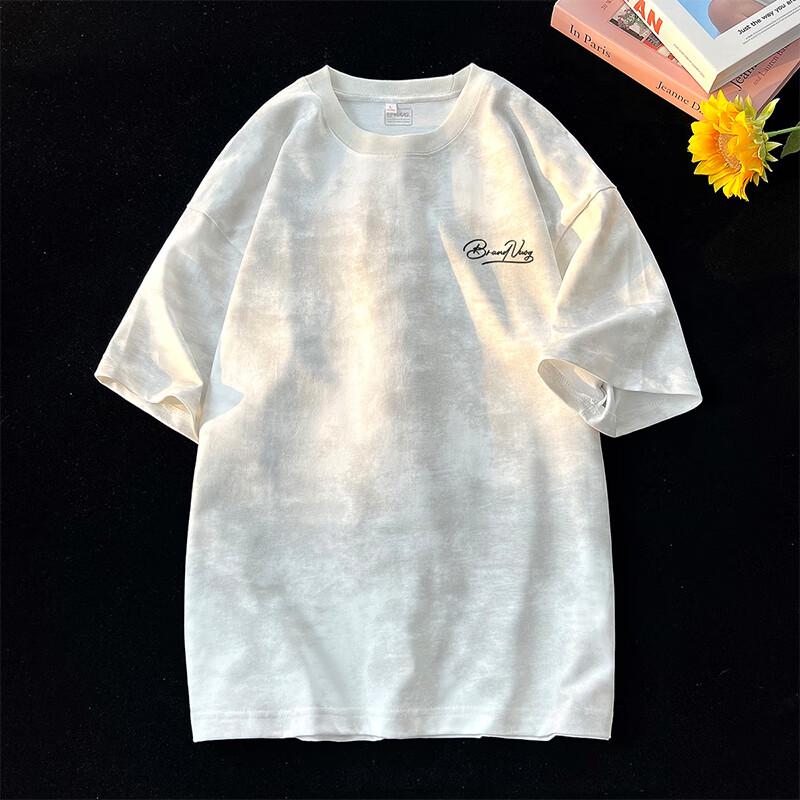 VUUG Men's American Retro Tie-Dye Cotton T-Shirt