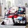 Harley Quinn Theme Printed Blanket - Perfect for Couch, Bed, Travel & Outdoor Use | Machine Washable, Cozy & Durable.