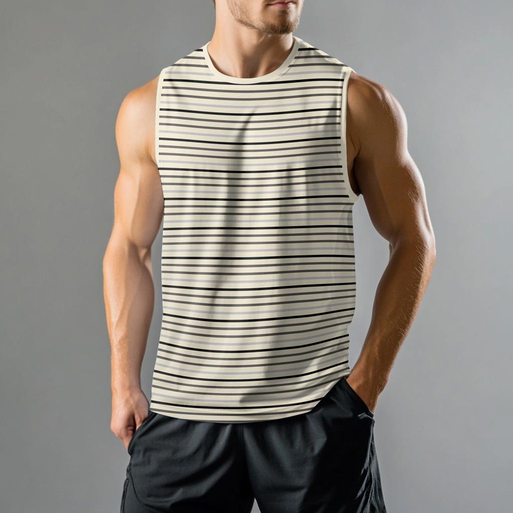 Men's Fashion Printed Sports Casual Sleeveless Vest