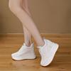 Kleine weiße Schuhe Damen cm dicke Sohlen erhöhen die Höhe Herbst neue Mode Muffin kleine Leute sind keine müden Füße einzelne Schuhe
