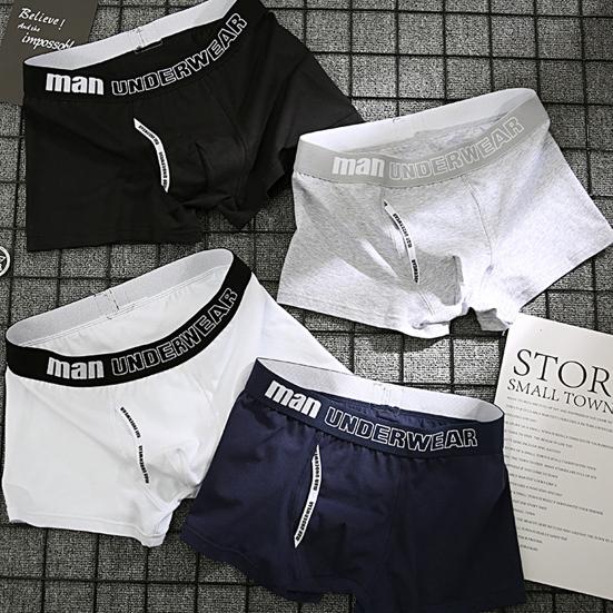 Pánské spodky Super měkké šetrné k pokožce Elastický pas Bezešvé Prodyšné Bavlna absorbující pot Pánské strečové boxerky Spodky s přiléhavým střihem pro dospělé