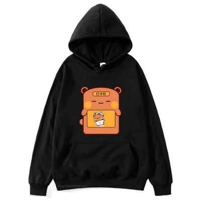 Anime Bubu Dudu Mikiny s potiskem pro muže ženy Oblečení Vtipná kreslená grafika Streetwear Dlouhý rukáv Fleece Volná mikina s kapucí