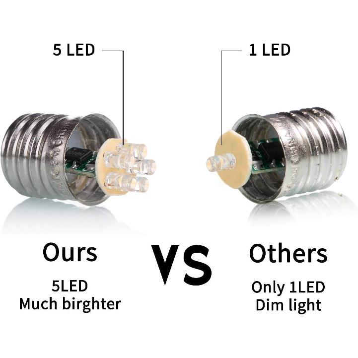 

Набор из 25 светодиодных ламп C9 для замены рождественских лампочек, небьющиеся светодиодные лампы C9 для рождественской гирлянды, промежуточный цоколь E17, коммерческий класс