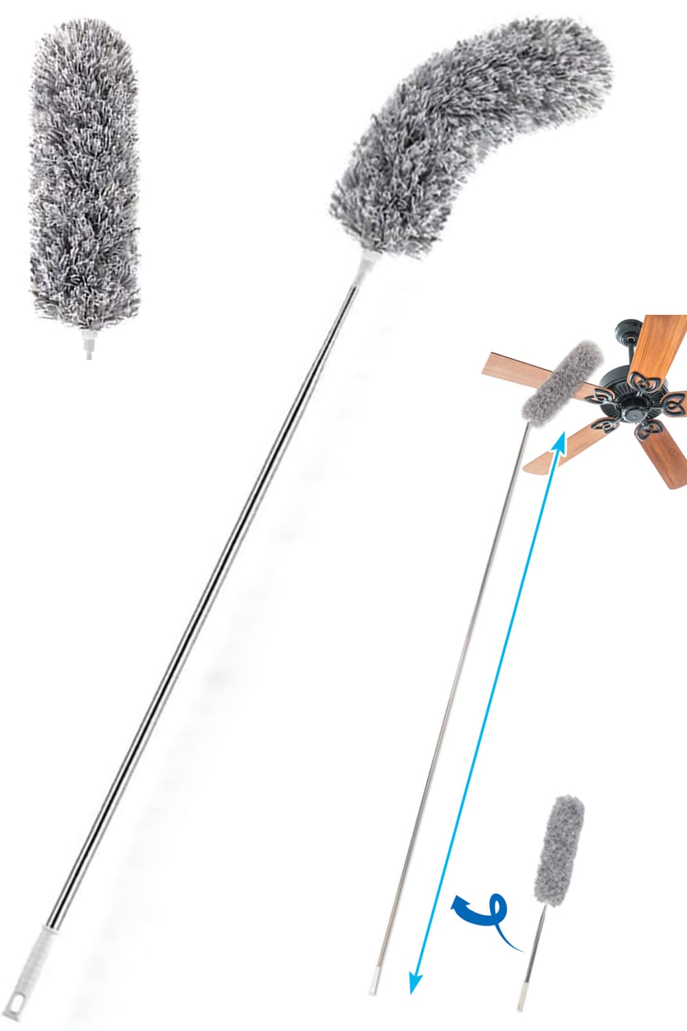 

Tierneys Dust Пыль Удобный Для Высоко До Моющийся Удалитель, Удалитель, Швабра, Выдвижной, Места, 280см,