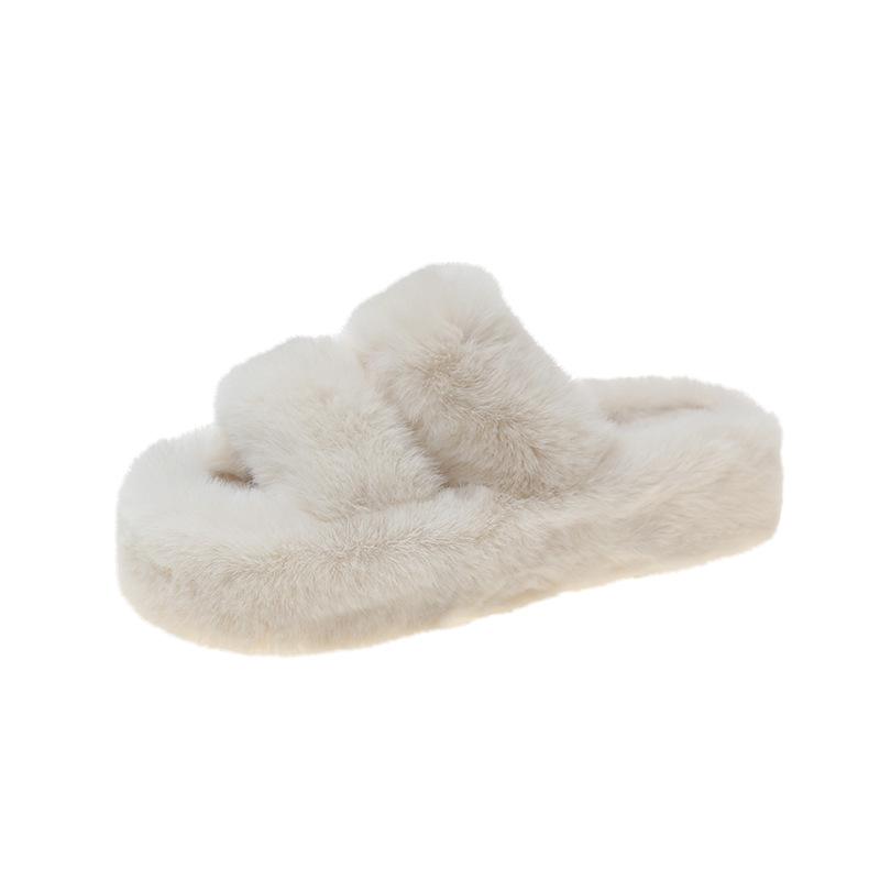 

Mao Mao slippers women s autumn and winter cotton slippers plush women s home wear thick-soled high-end spring and autumn home shoes 35