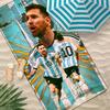 Fußball König Lionel M-Messi Mikrofaser Strandtuch Saugfähig Schnelltrocknend Weich Yoga Schwimmen Resort Bergsteigen Handtuch