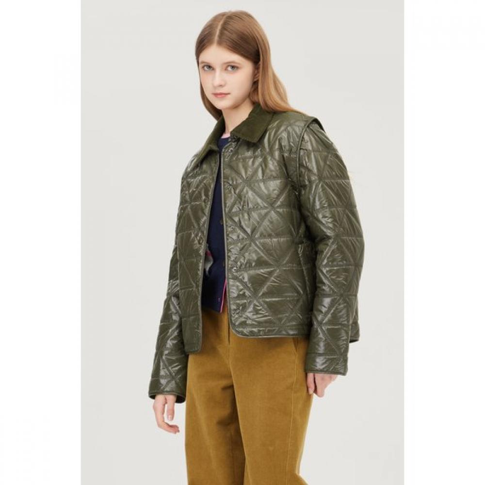 

Benetton Quilted Collar Point Padding Jumper Bapdf1561 KA (khaki)/OS