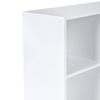 VASAGLE Wooden 3-Tier Bookcase Book Shelf Display Storage Shelf with 6 Compartments White