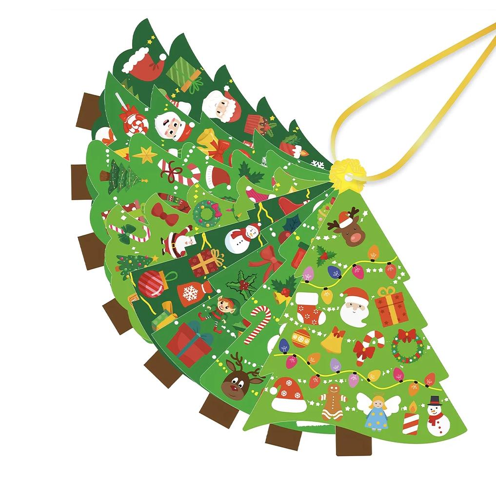24 Sets DIY Craft Kit - Create Your Own Holiday Greeting Cards with Stickers, Perfect for Parties Winter