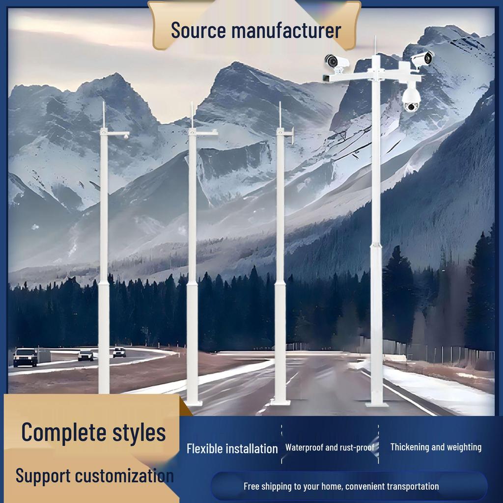 Octagonal Monitoring Pole - 3m, 3.5m, 4m, 5m, 6m | Suitable for Snapshot Monitoring, Traffic Signals, and Signs