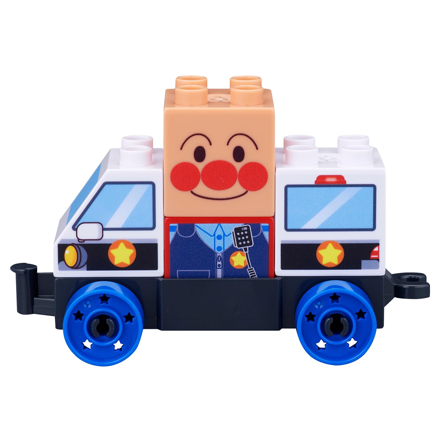 Anpanman Patrol Car Block Set - Connect & Expand Vehicle Series