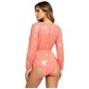 S-3XL Damen Wasserdichter Trikot-Body Langarm Elastische Taille Knopfleiste im Schritt Windelüberzug Adaptive Kleidung für besondere Bedürfnisse