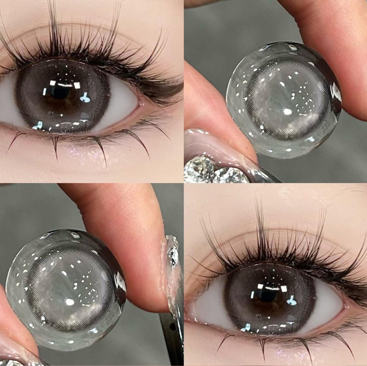 

Косметика для контактных линз, 2 шт., цветные контактные линзы для близорукости, натуральные мягкие контактные линзы, 1 год, косметика для контактных линз -8.00