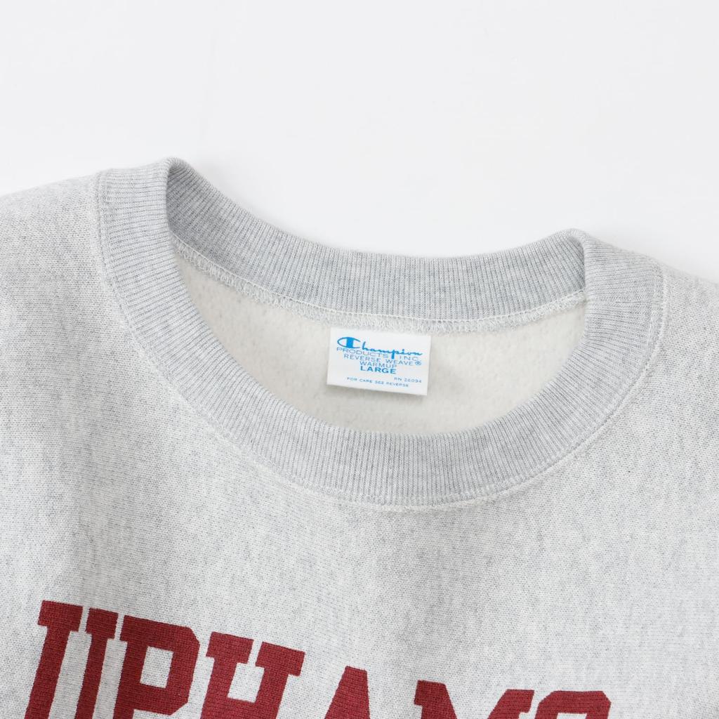 Champion Reverse Crew Neck Long Cotton Brushed Graphic Weave® Sweatshirt, Sleeve, 11.5oz USA, Back, Print, C3-C022-040-XL-25FW