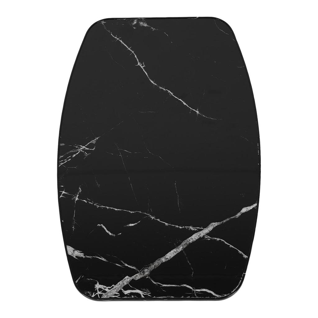 Solid Wood Tabletop Waterproof Removable Tea Table Top for Camper RV Car Yacht Floating Bridge Deck Terrace Black Marble