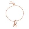 Emporio Armani Women's Rose Gold Tone Sterling Silver Chain Bracelet, EG3529221