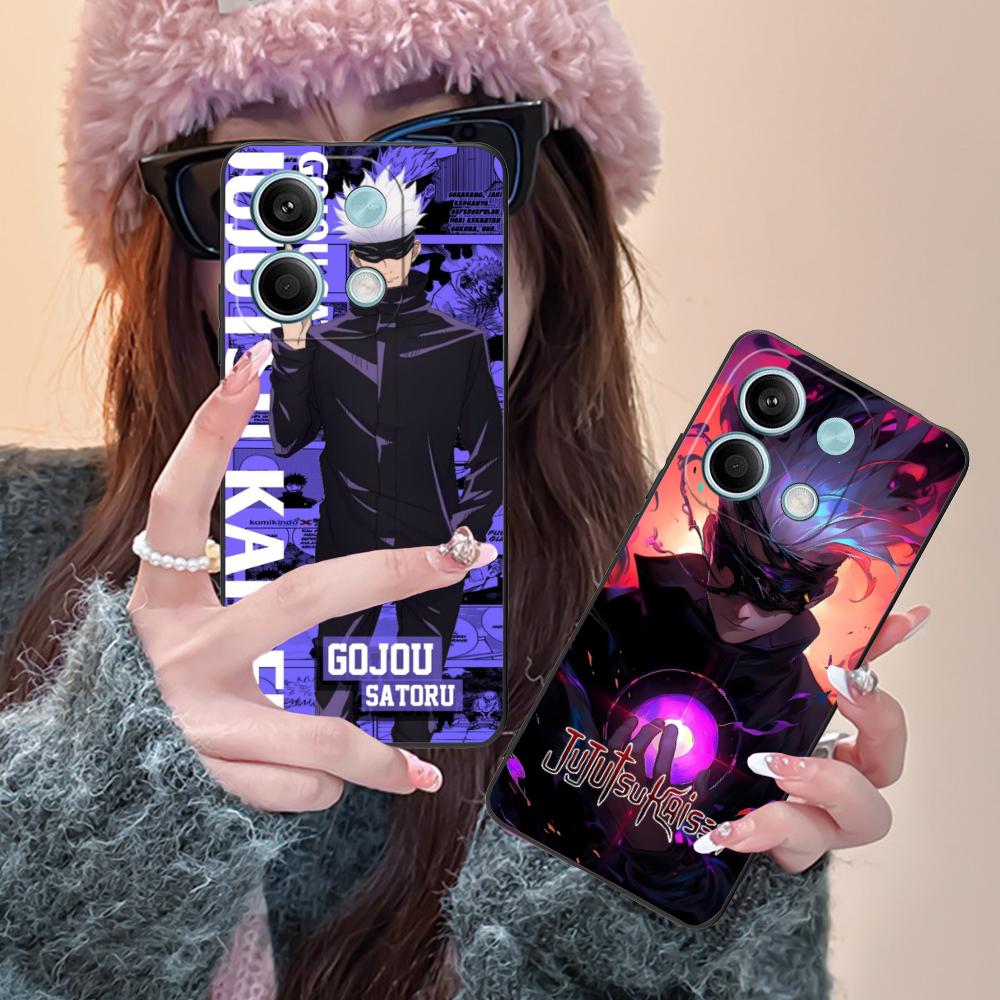 Jujutsu Kaisen Satoru Gojo Phone Case for Xiaomi Redmi 15 14 13 12 A5 3 2 1 C Plus 4G 5G Colorful Printing Cover Cover Pretty