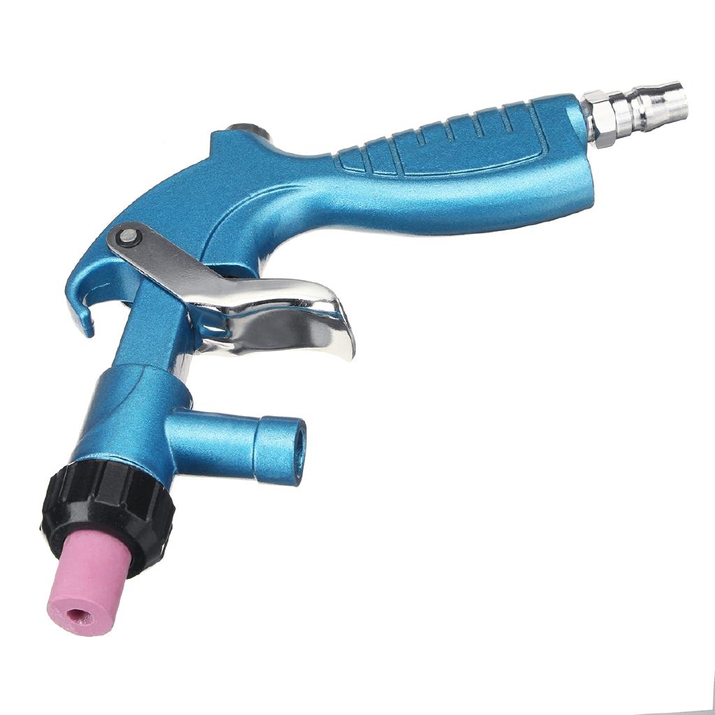 Blue PS-2 Air Siphon Sandblaster Feed Blasting Guns Abrasive Tool Power Tool Kit Sprayer with Ceramic Nozzle Tips Sand Suction Pipe