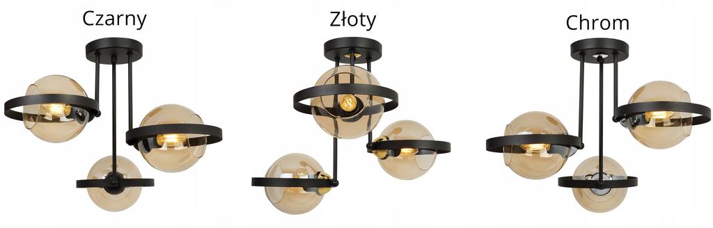 MODERN HONEY GLASS RING HANGING LAMP
