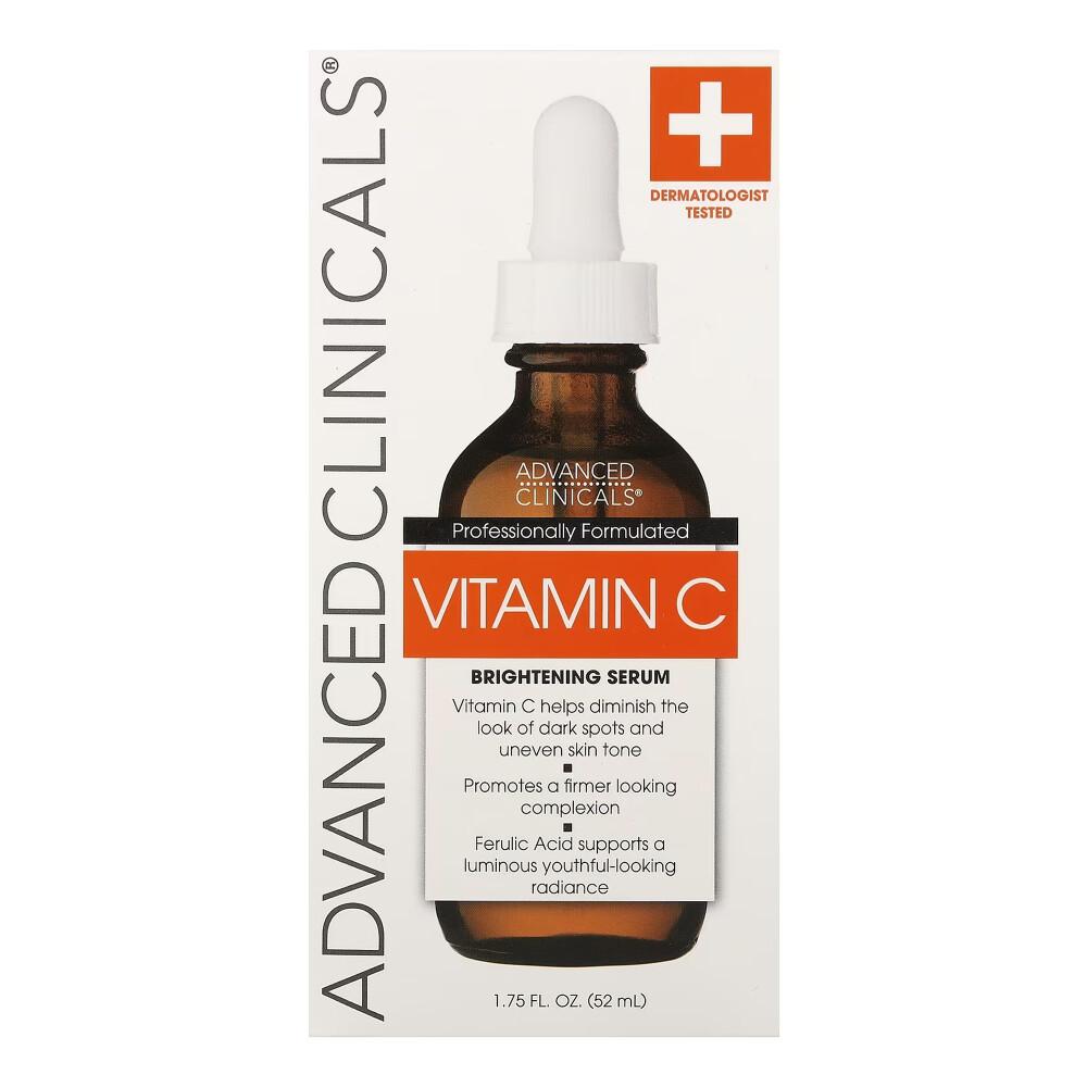 Advanced Clinicals Vitamin C Antioxidant Serum, 52ml (1.75 fl oz) - 2-Pack