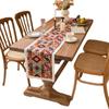 ZISIZ Bohemian Red Vintage Table Runner