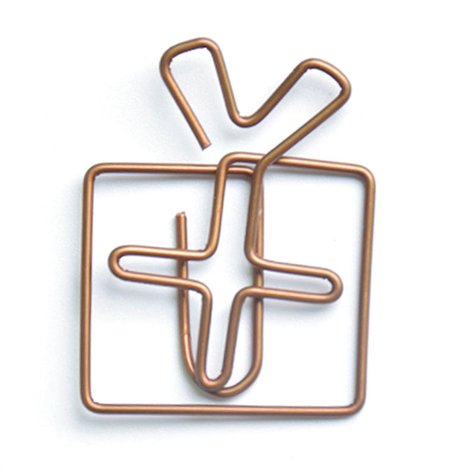 

100 шт. милые скрепки в стиле ретро, Рождество, изысканные цвета, широкое применение, детские скрепки для бумаги Gift Box