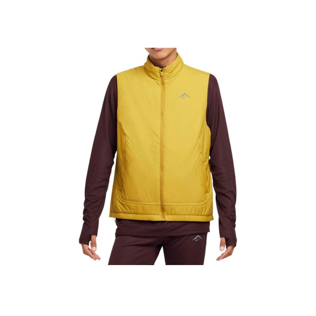 Nike Logo Zip Collar Sleeveless Vest Men Vest Yellow FZ0002-716