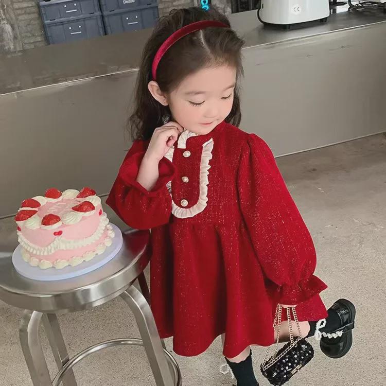 2024 Sweet Princess Autumn Dress for Girls - Stylish & Charming Birthday Outfit