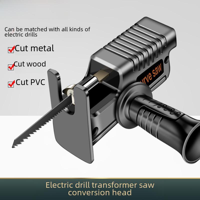 Electric Drill to Reciprocating Saw Converter: Woodworking Cutting Tool Adapter