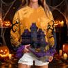 Women's Fashion Casual Halloween Print Round Neck Sweatshirt