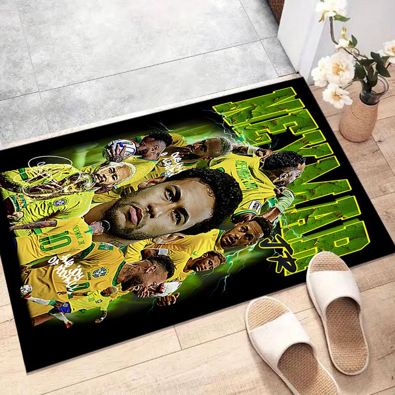 1pc Neymar12 Design Printed Area Rug Carpet for Bedroom Living Room Home Decor Rugs Mat Non Slip Mat Rug for Bedside