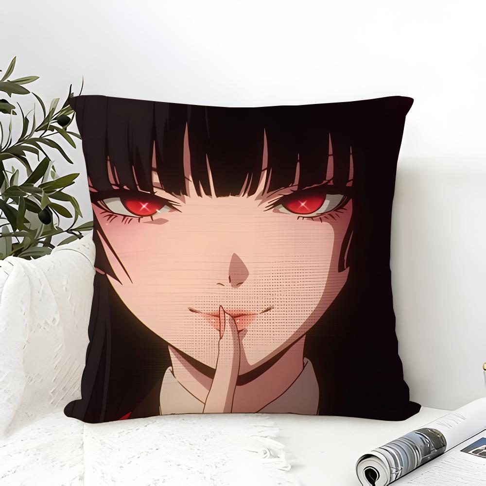 Anime Comics K-Kakegurui Yumeko Jabami Pillow Case linen pillow case sofa home decor cushion cover cushion cove